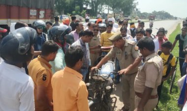 युवक को ट्रक ने मारी टक्कर इलाज के दौरान मौत