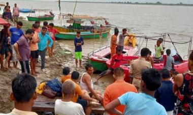 मिर्जापुर/गंगा में नाव पलटने से छह लापता,  लापता लोगों के लिए लगे गोताखोर