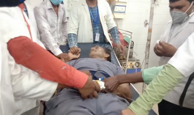 कर्मी ट्रेन दुर्घटना का हुआ शिकार, बाया पैर ट्रेन से कटा