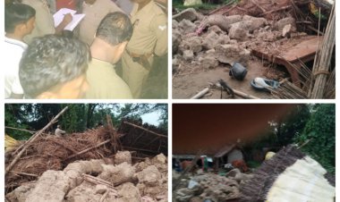 जौनपुर.खुटहन/ कच्चे मकान की  दीवार गिरने से घर के अन्दर पढ़ रहे बच्चे की मौत,कई घायल