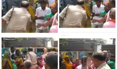 आजमगढ़/ SP सुधीर सिंह के पास ज्योतिष विद्या का ज्ञान, अपराधियों को छोड़ फरियादियों को ही पीटने लगे ,वीडियो वायरल