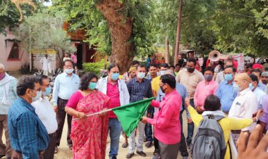 लक्ष्मी सिंह ने टीबी चिकित्सालय परिसर से रैली को दी हरी झंडी