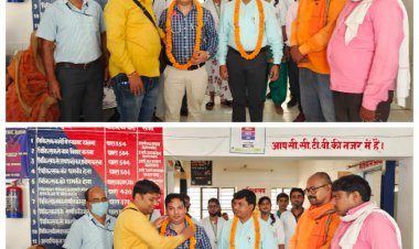 नौपेड़वा/ कोरोना वॉरियर्स को किया सम्मानित,भूपेश कुमार सिंह