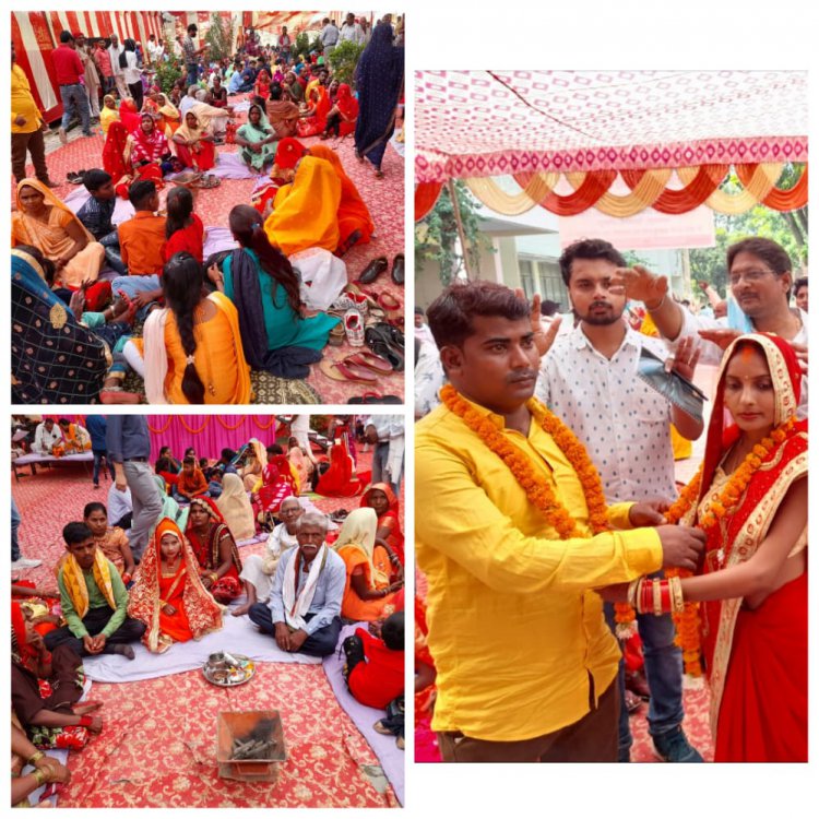 समाज कल्याण विभाग द्वारा आयोजित मुख्यमंत्री सामूहिक विवाह  योजना
