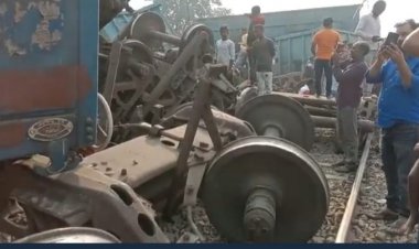 जौनपुर / पटरी से उतरी ट्रेन, कई डिब्बे क्षतिग्रस्त