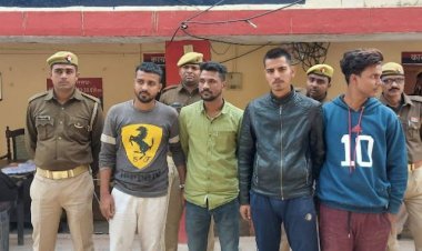 जौनपुर/ चार शातिर लुटेरे आए पुलिस के शिकंजे में, आभूषण व तीन तमंचे आदि बरामद