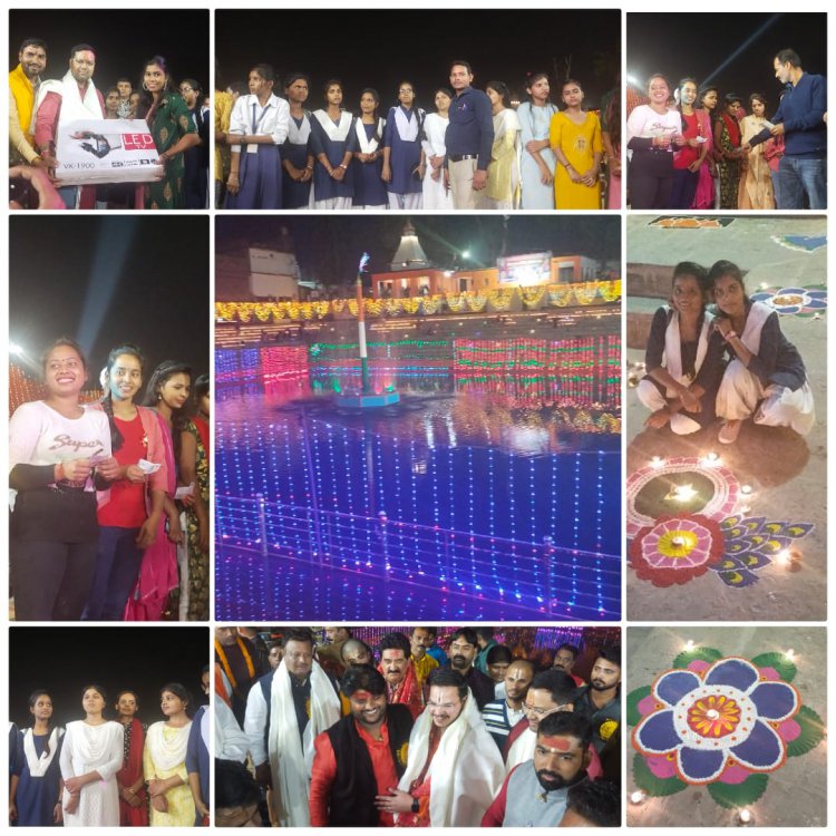 जौनपुर चौकियां धाम में मनाया गाया देव दीपावली, सांस्कृतिक कार्यक्रम ने मचायी धूम