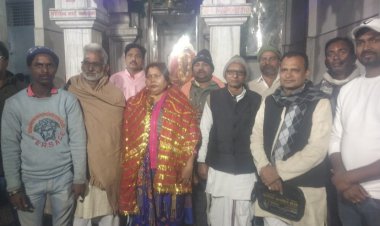 प्राचीन दुर्गा माता मंदिर पर किया गया भव्य भंडारा.....