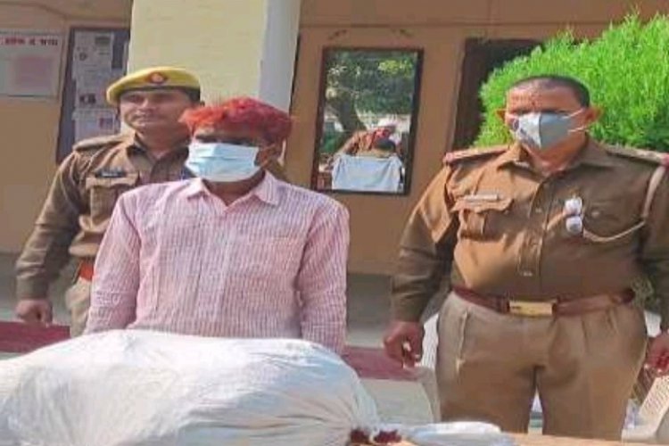 चोरी के सामान के साथ अभियुक्त गिरफ्तार...