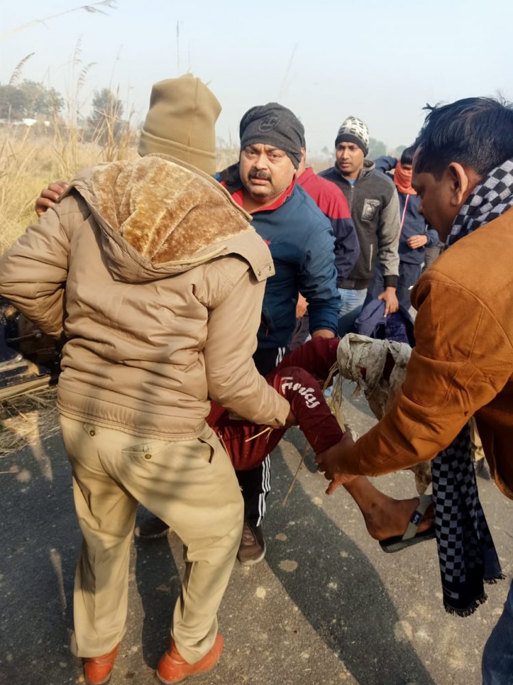 फरार अभियुक्त पुलिस मुठभेड़ में घायल, 