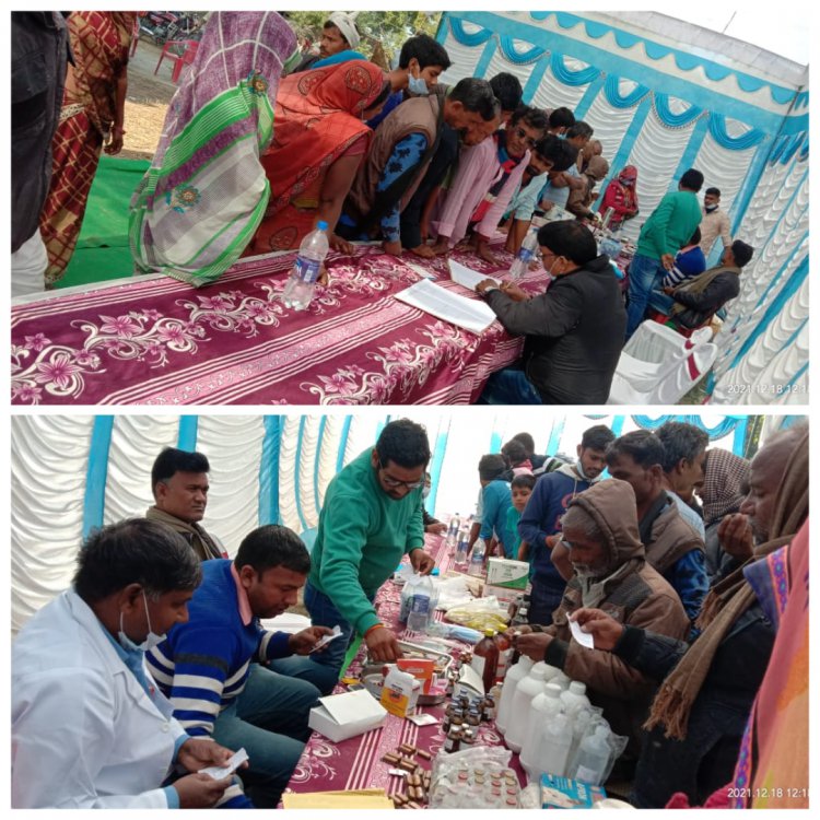 जौनपुर,रामपुर/ गन्धौना में पशु आरोग्य मेला शिविर का आयोजन,लोगो को किया जागरूक