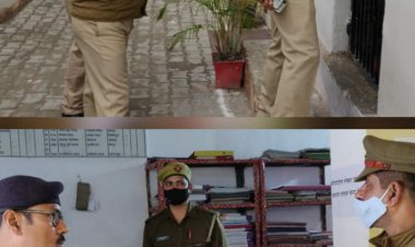 अपर पुलिस अधीक्षक संजय कुमार द्वारा थाना लाइन बाजार का किया गया वार्षिक निरीक्षण