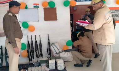 अपर पुलिस अधीक्षक नगर  डा. संजय कुमार ने जफराबाद थाने का किया वार्षिक निरीक्षण