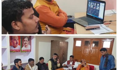 प्रधानमंत्री नरेन्द्र मोदी की वर्चुअल रैली की तैयारी में भाजपा की लगी पूरी टीम 