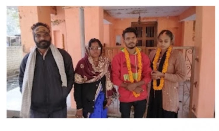 जौनपुर/ कई महीनों से चल रहा था प्रेम प्रसंग, चंदवक थाने में रचाई शादी