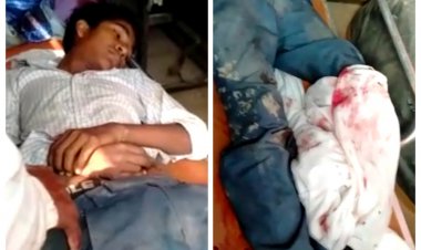 ट्रक के चपेट में आने से युवक की हालत गंभीर