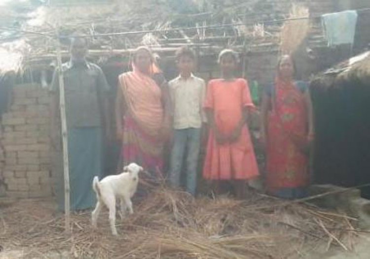 अज्ञात कारणों से मड़हे में लगी आग जलकर हुआ राख