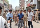 डीएम एसपी ने किया पैदल मार्च,पहले अपील, फिर दिया शख्त निर्देश