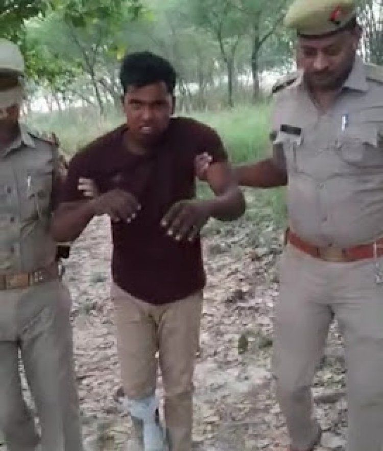 पुलिस मुठभेड़  में अन्तर्जनपदीय बदमास के पैर में लगी गोली