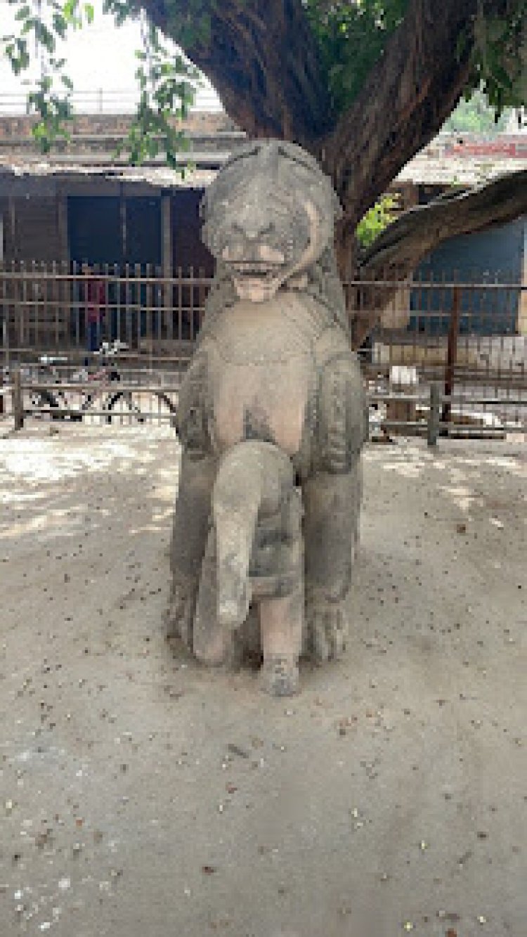 शाहीपुल पर स्थित शेर की मूर्ति के चारों तरफ किया गया अवैध कब्जा को हटाने के लिए दिया गया वार्मिंग