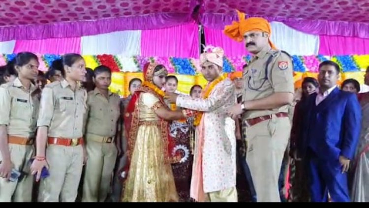 वधू पक्ष की जिम्मेदारी चंदौली पुलिस ने निभाई ,विवाह हुआ संपन्न