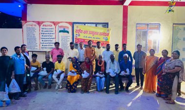 मालती देवी संस्थान में टीबी रोगियों को वितरण की गई पौष्टिक आहार