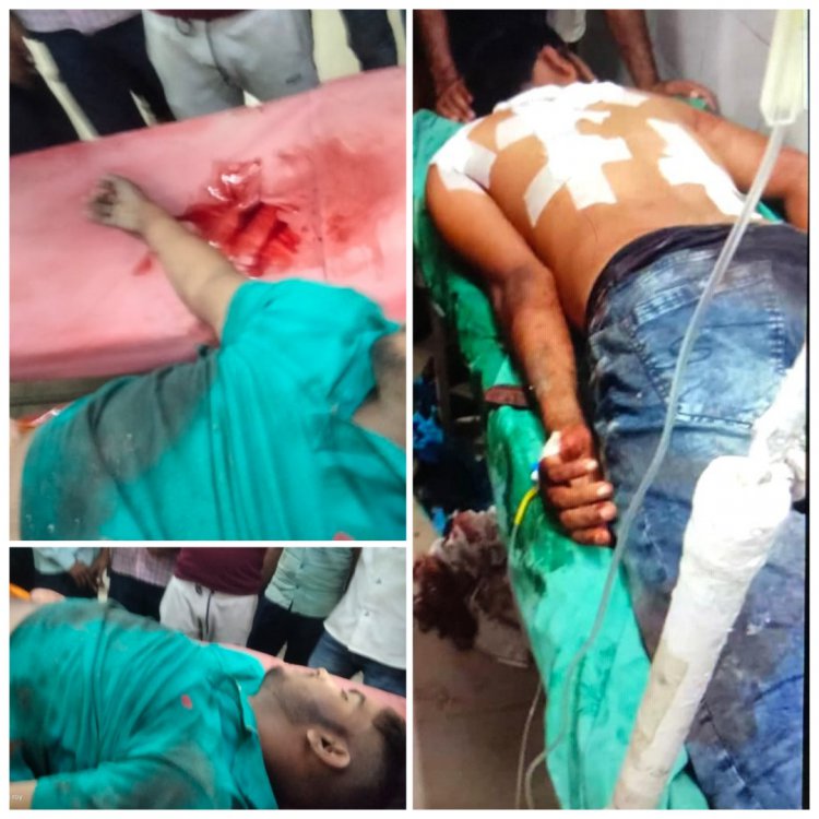 धर्मापुर में जबरदस्त हुआ चाकूबाजी, मामला गंभीर गुस्साए युवकों ने लाठी-डंडे से आने जाने वाले गाड़ियों को कर रहे छतिग्रस्त