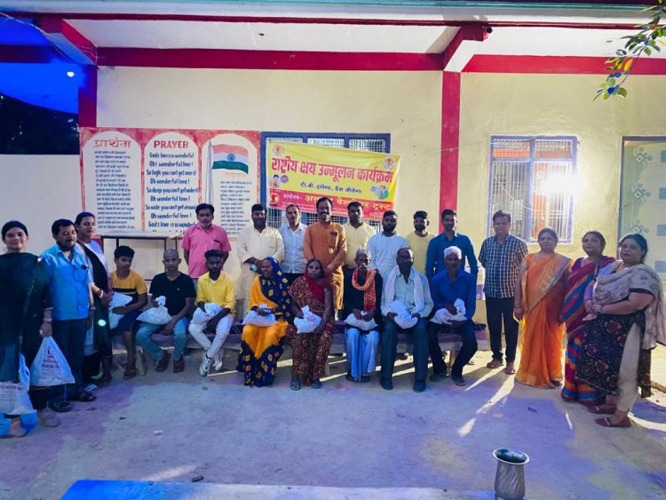 मालती देवी संस्थान में टीबी रोगियों को वितरण की गई पौष्टिक आहार