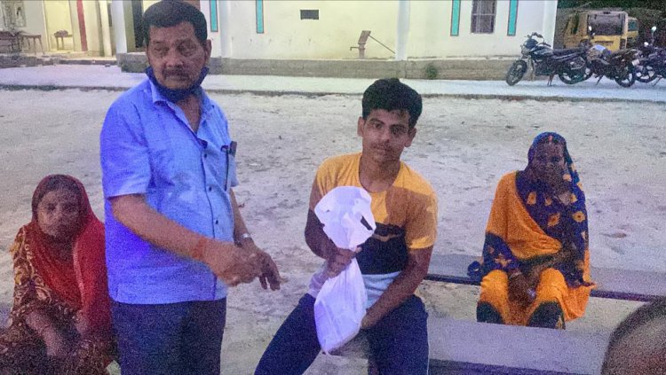 मालती देवी संस्थान में टीबी रोगियों को वितरण की गई पौष्टिक आहार