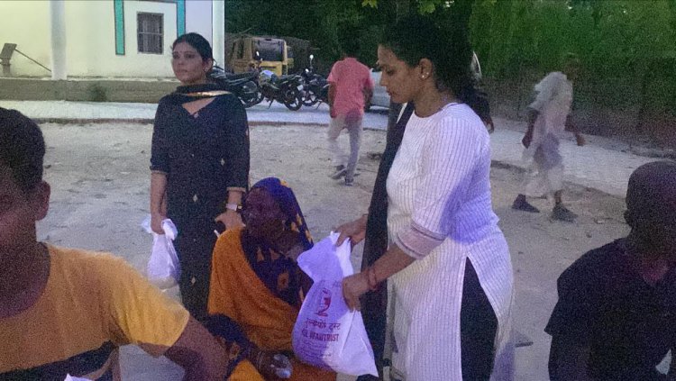 मालती देवी संस्थान में टीबी रोगियों को वितरण की गई पौष्टिक आहार