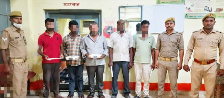 डकैती की योजना बनाते 5 शातिर बदमाश गिरफ्तार
