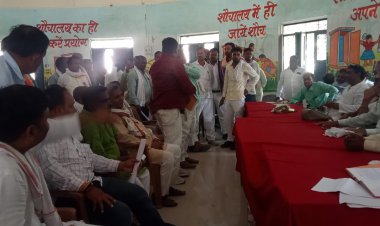 धर्मापुर ब्लाक में जमकर हंगामा , क्षेत्र पंचायत की बैठक  स्थगित