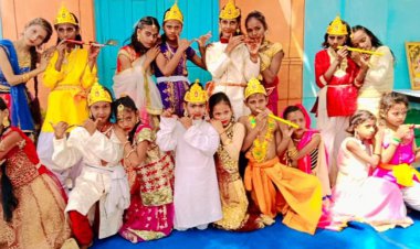 तारा (उमरी) के बच्चों ने जन्माष्टमी से पूर्व निकाली झांकी और किया कन्हैया तथा राधा के नटखट अदाओं का खूबसूरत चित्रण