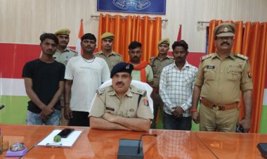 बच्चा चोर का आरोप लागकर एक युवक की पिटाई करने के आरोप में चार गिरफ्तार-