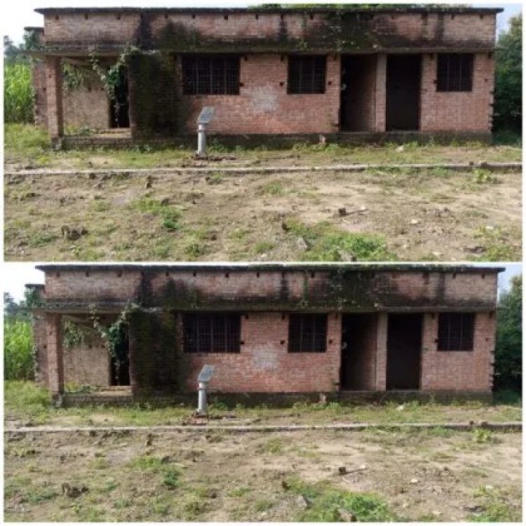 जौनपुर \खुटहन जच्चा-बच्चा केन्द्र बना खंडहर