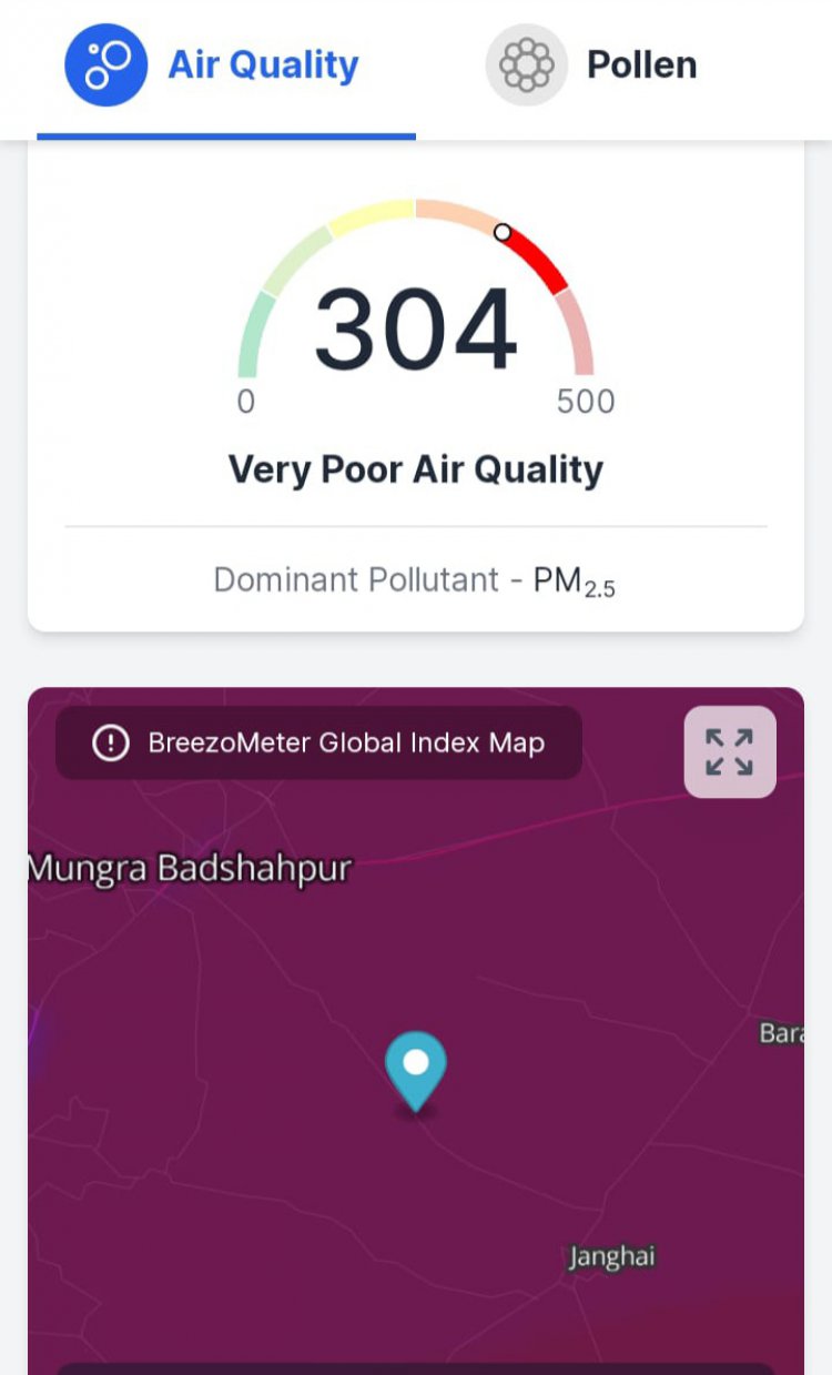 बढ़ता हुआ वायु प्रदूषण