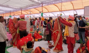 एमएलसी बोले- यूपी सरकार की बेहतरीन योजना, हम न जाति देखते हैं न धर्म : गाजीपुर में 349 जोड़ों ने थामा हाथ,3 निकाह भी हुए