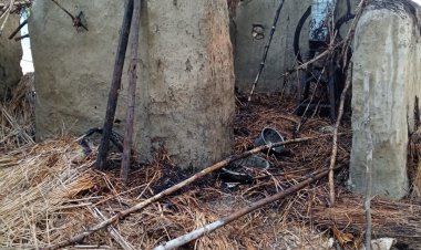 अलाव तापते समय झोपड़ी में लगी आग, आशियाना हुआ खाक