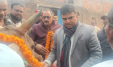 जिलाधिकारी के आते ही एडीओ पंचायत और ग्राम प्रधान में मचा हड़कंप