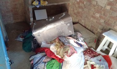 चोरों ने किया हजारों का माल साफ- ग्रामीणों में खौफ़.