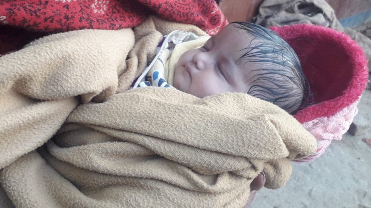 मां की ममता हुई तार तार,भीषण ठंड में दो माह की बेटी को मंदिर में छोड़ महिला हुई फरार..