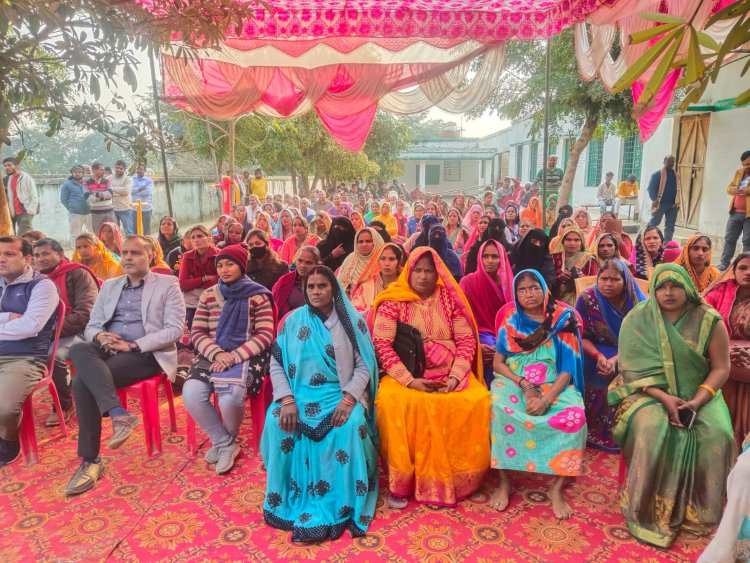 विकासखंड बक्सा की ग्राम पंचायत नगरी में जनचौपाल का आयोजन