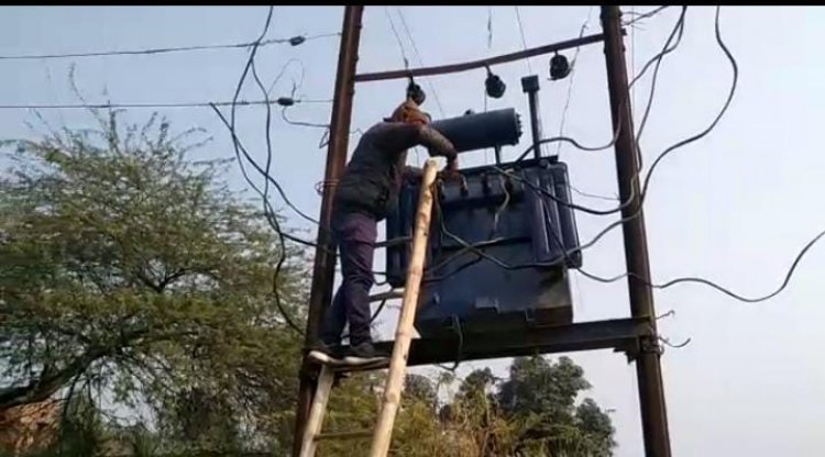 गांव थलोई भिखारीपुर कला में बिजली आपूर्ति चार दिन से ठप्प