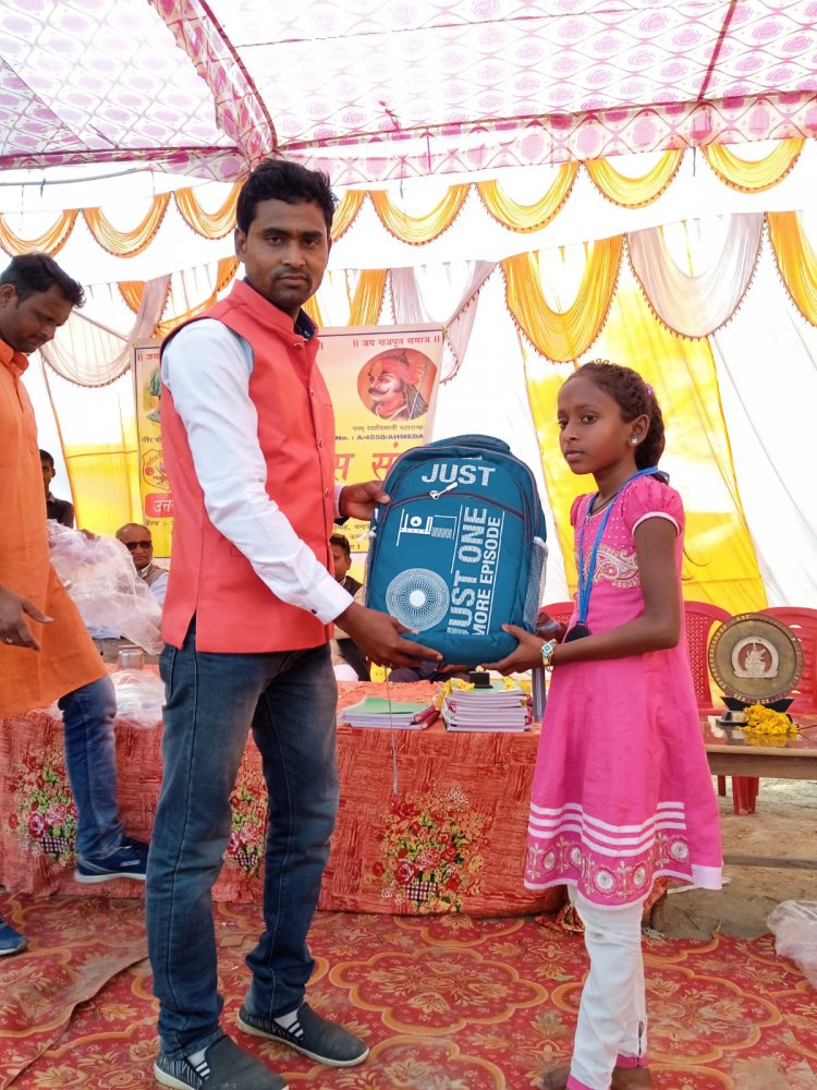 क्षत्रिय विकास संस्था ने अब्दुल कलाम प्रतिभा खोज परीक्षा में उत्तीर्ण विद्यार्थियों को किया सम्मानित