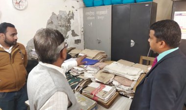 कार्यालय राष्ट्रीय राजमार्ग प्राधिकरण का औचक निरीक्षण