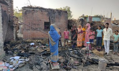 मेहनत की कमाई पर फिरा पानी, सब हुआ आग के हवाले , बन गया राख