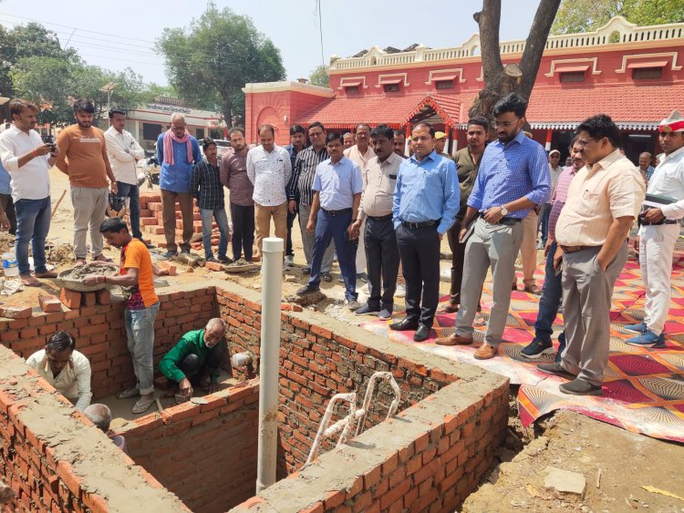 लघु सिंचाई योजनान्तर्गत संचालित रूफटाप रेनवाटर हार्वेस्टिंग प्रणाली की स्थापना