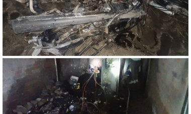 कड़ी मेहनत व पसीने की कमाई पर फिरा पानी, सब जलकर हुआ राख