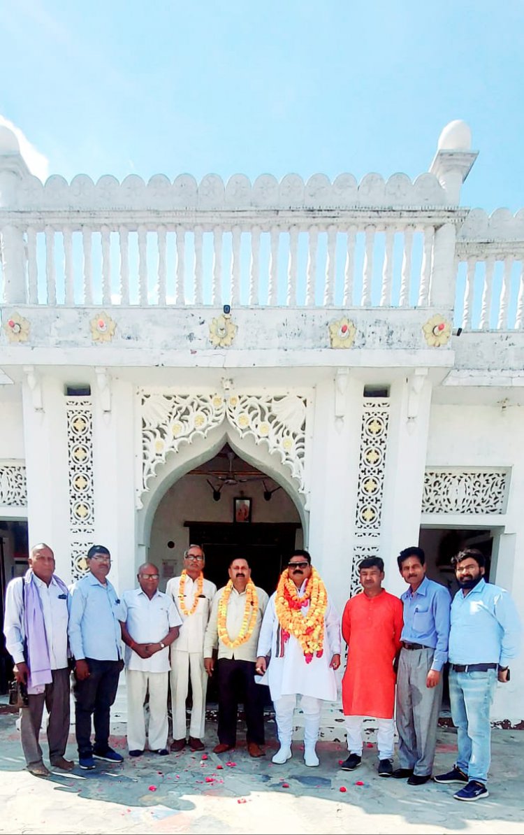 राजभवन मेढा़वां में राणा सूबेदार सिंह चौहान का हुआ भव्य स्वागत