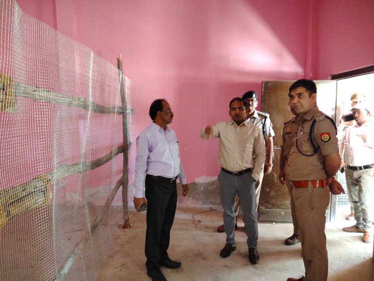 बिहारी महिला महाविद्यालय मछलीशहर एवं स्वामी विवेकानंद इंटर कालेज मड़ियाहूं में बनाए गए मतगणना स्थल, स्ट्रांग रूम का निरीक्षण,